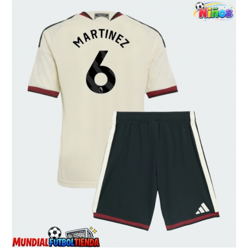 Camiseta Manchester United Lisandro Martinez #6 Tercera Equipación Replica 2026-27 para niños mangas cortas (+ Pantalones cortos)